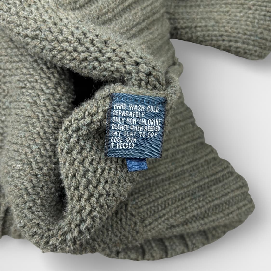 90's 폴로 쿼터 집 코튼 스웨터 상품이미지9