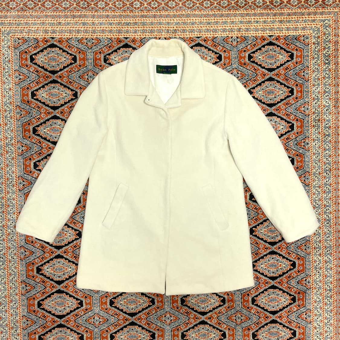 빈폴 아이보리 울 하프코트 여성90 상품이미지1