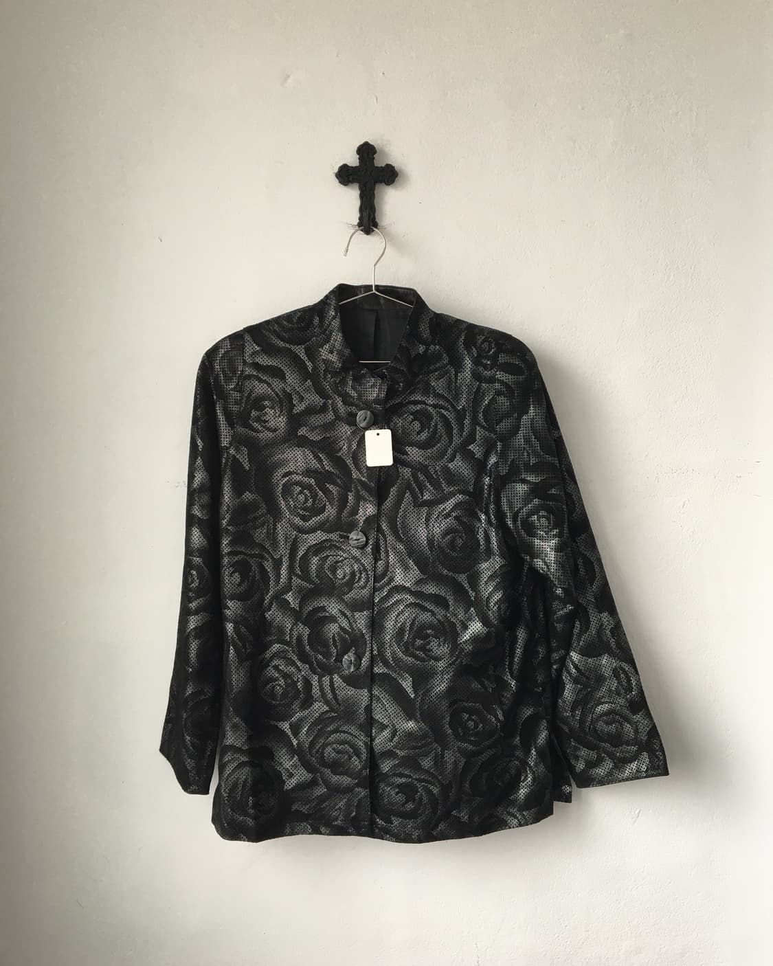 Flower pattern glossy jacket 상품이미지1