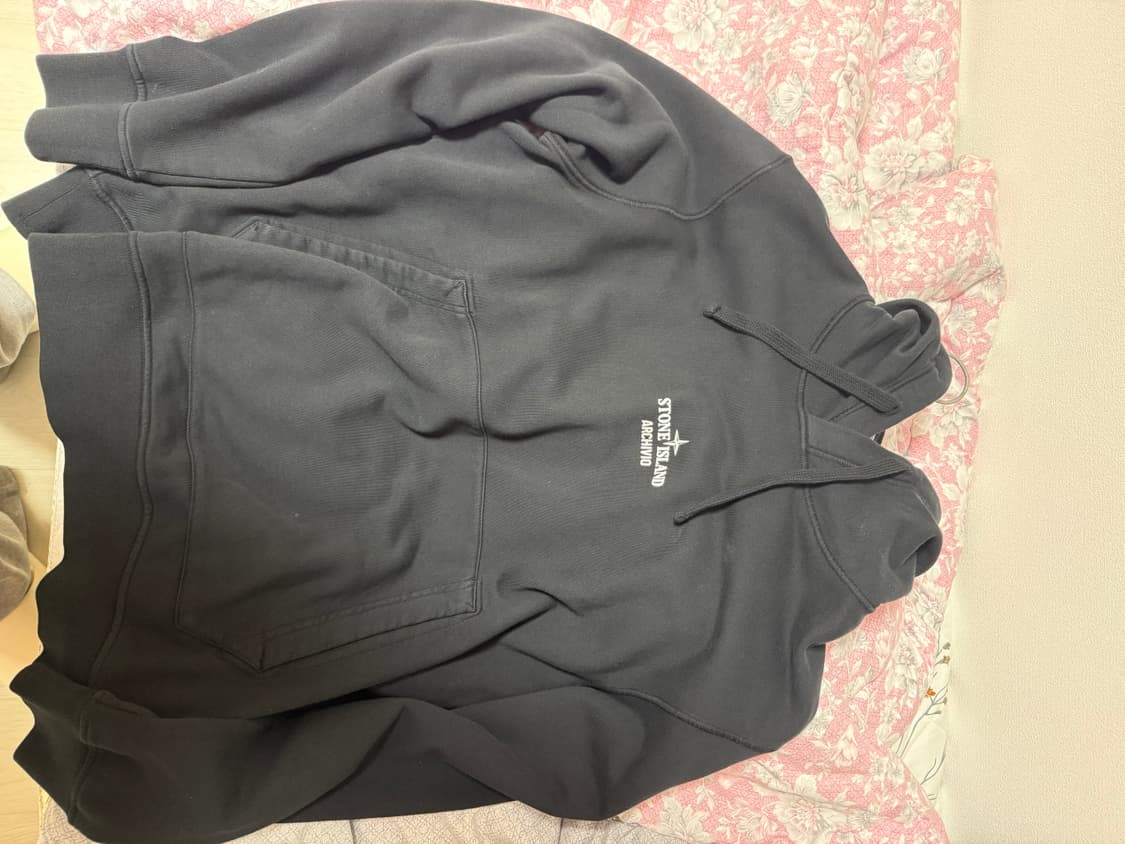 스톤아일랜드 아카이브 후드티 블랙 XL 상품이미지2