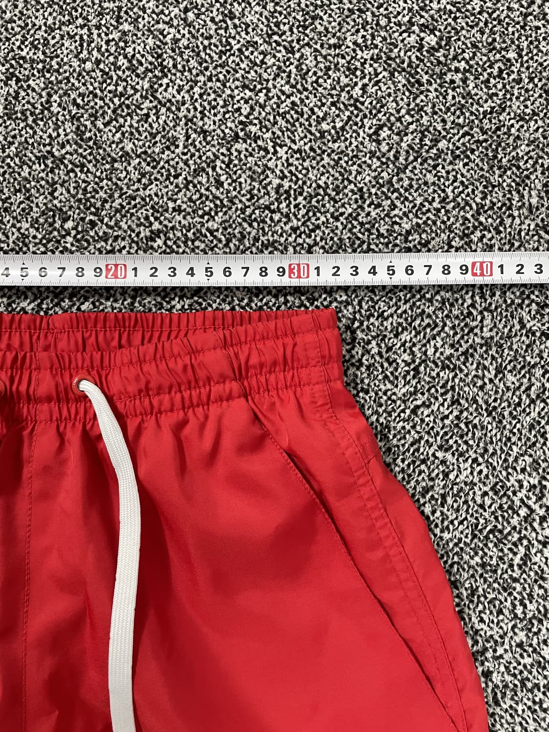 빈티지9. 나이키 우븐 라인드 플로우 숏팬츠 반바지 레드 안감 메쉬 상품이미지6