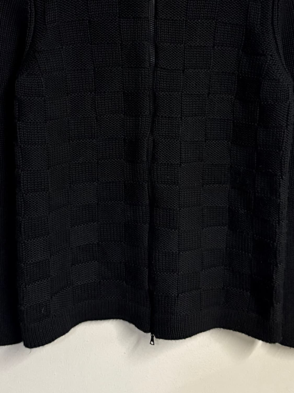 MAX&Co tricot black knit zip up cardigan 상품이미지3