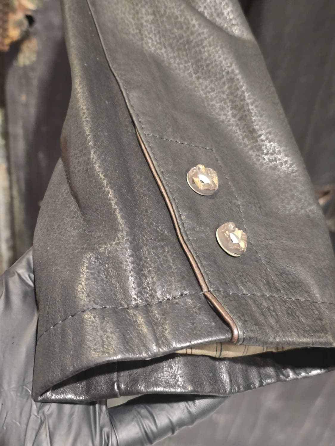 80s Leather Jacket/made in Italy 상품이미지3
