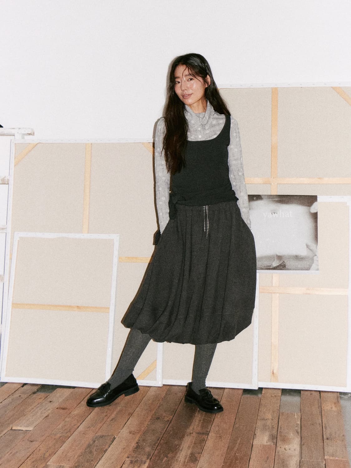 YAWHAT 도트 레이어드 디자인 탑 상품이미지3