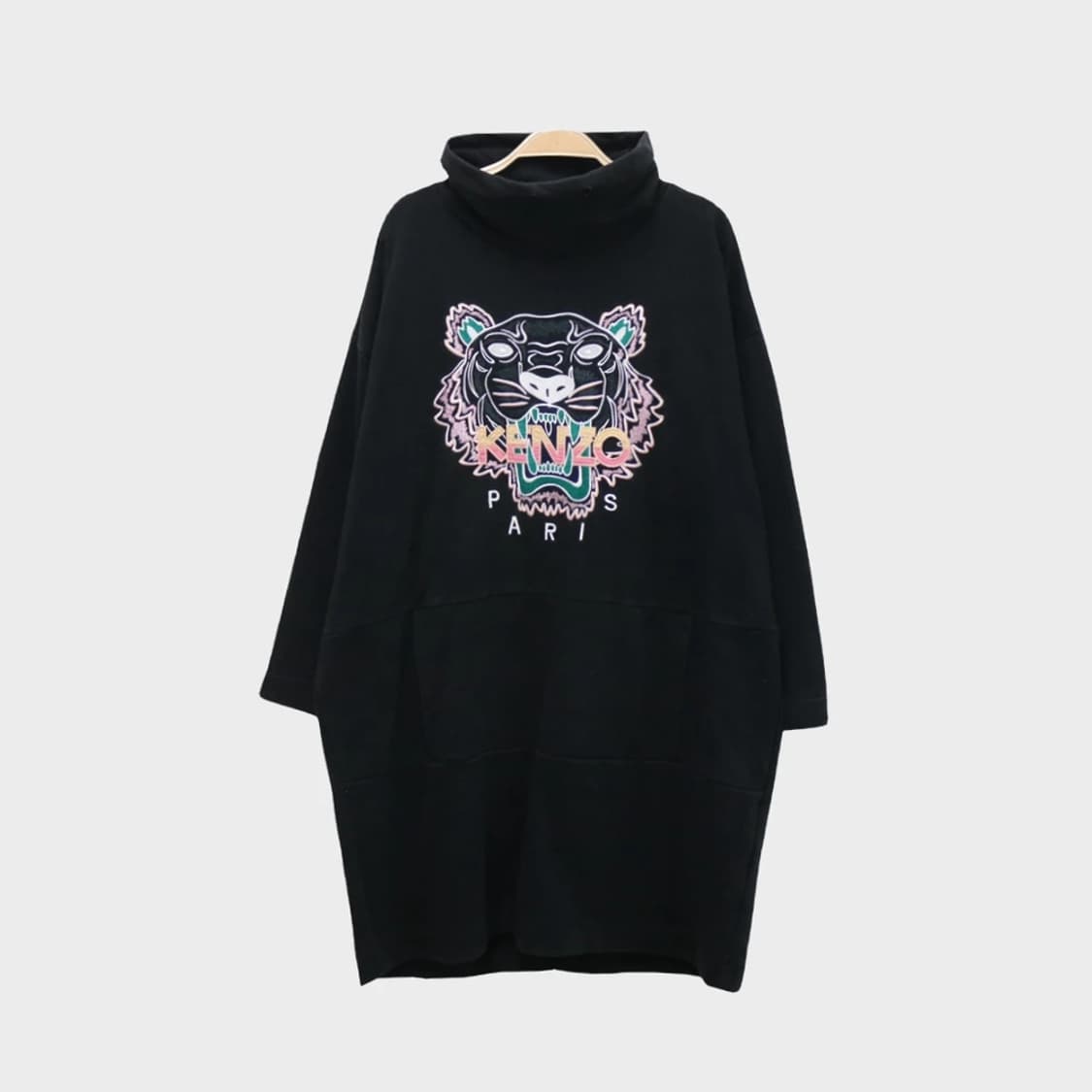 겐조 로고 자수 터틀넥 원피스 61073 상품이미지1