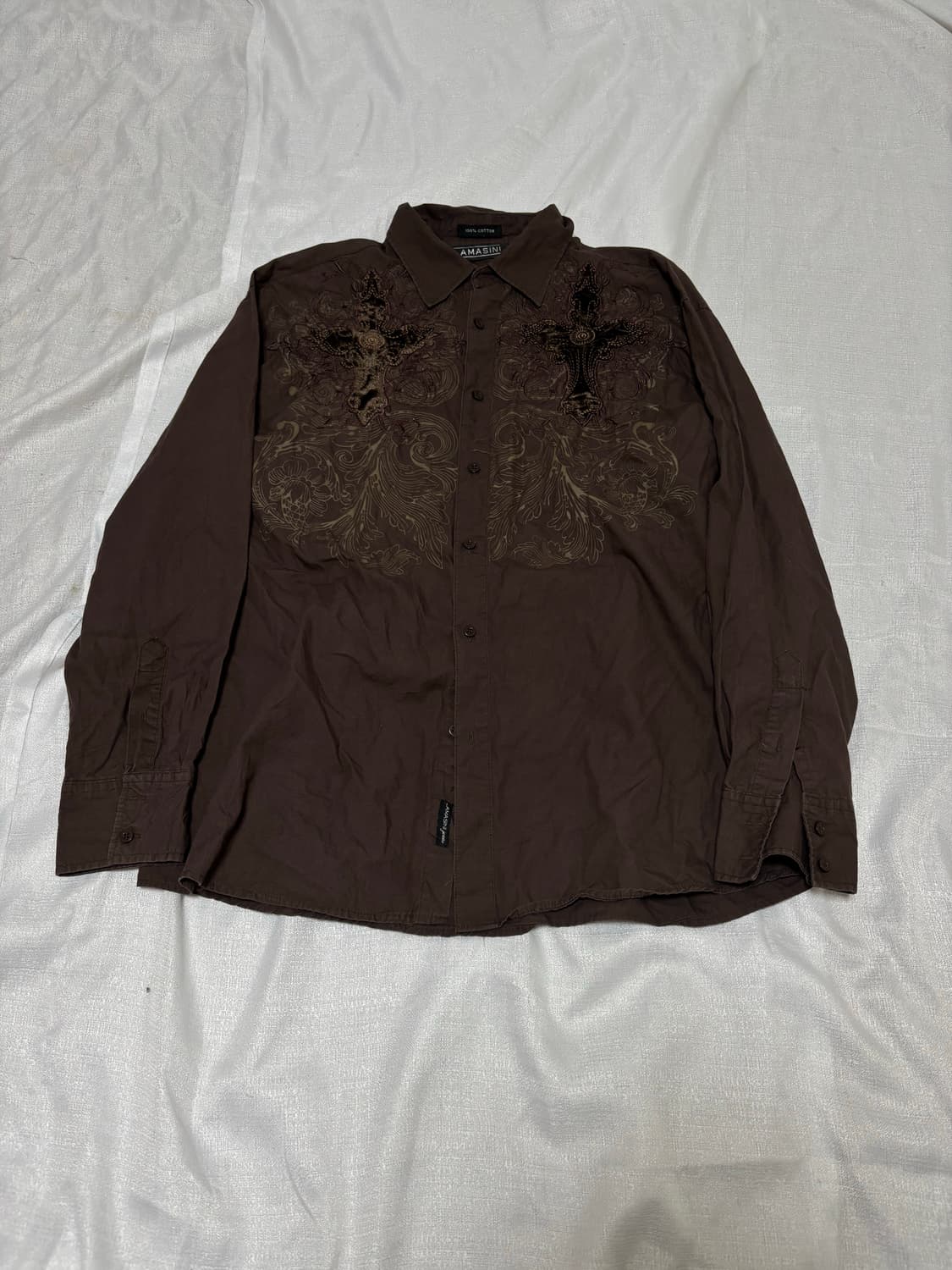 “Unknown” 00’s Design Dark Brown Cross P 상품이미지2