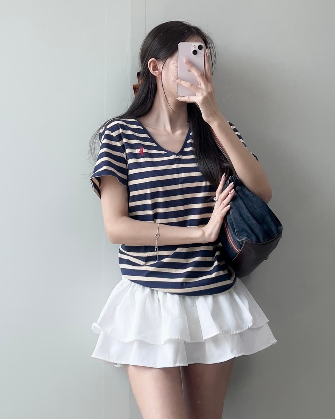 폴로 브이넥 반팔티 상품이미지3