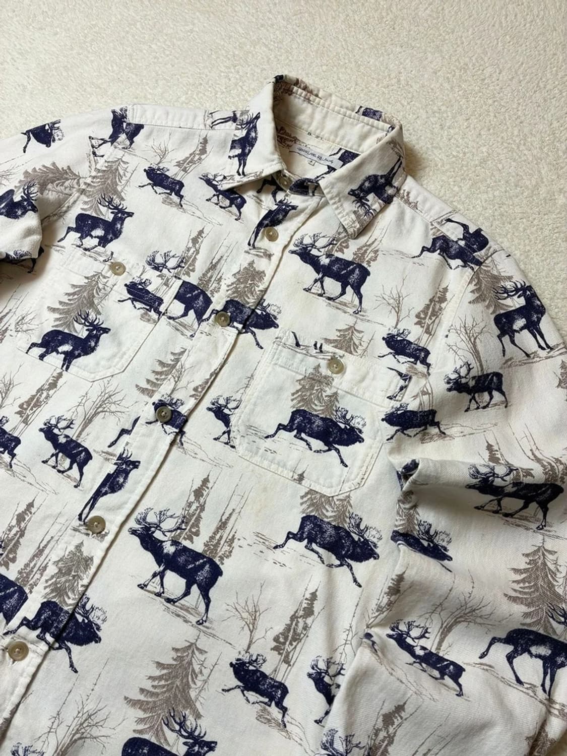 GREEN LABEL RELAXING 00's 순록 패턴셔츠 PN6309 상품이미지2