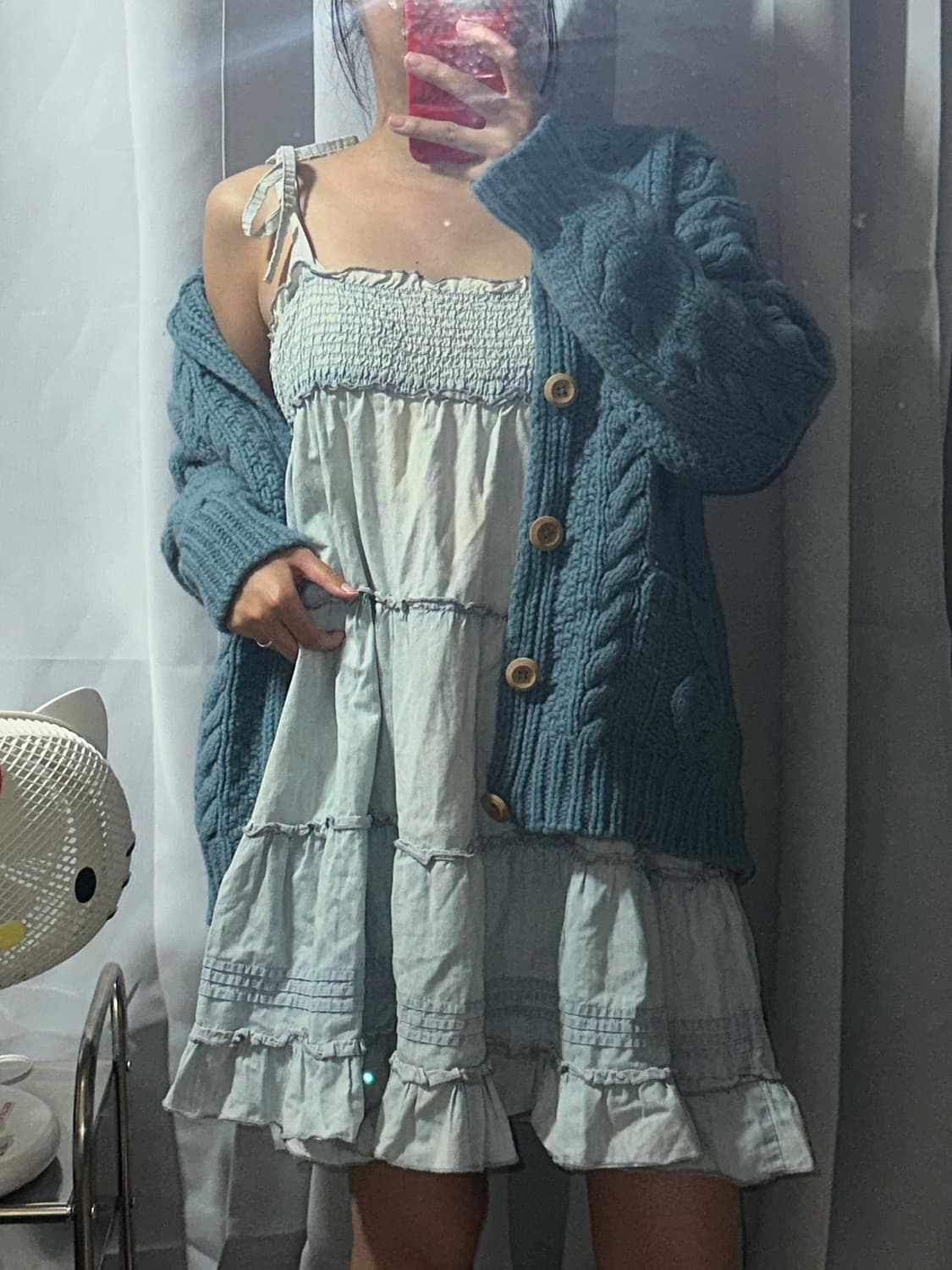 모리 데님 st 원피스 유니클로 꽈베기 가디건 상품이미지1