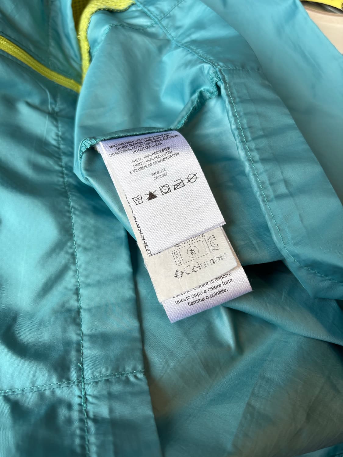 16s Columbia 민트 배색 바람막이 상품이미지5