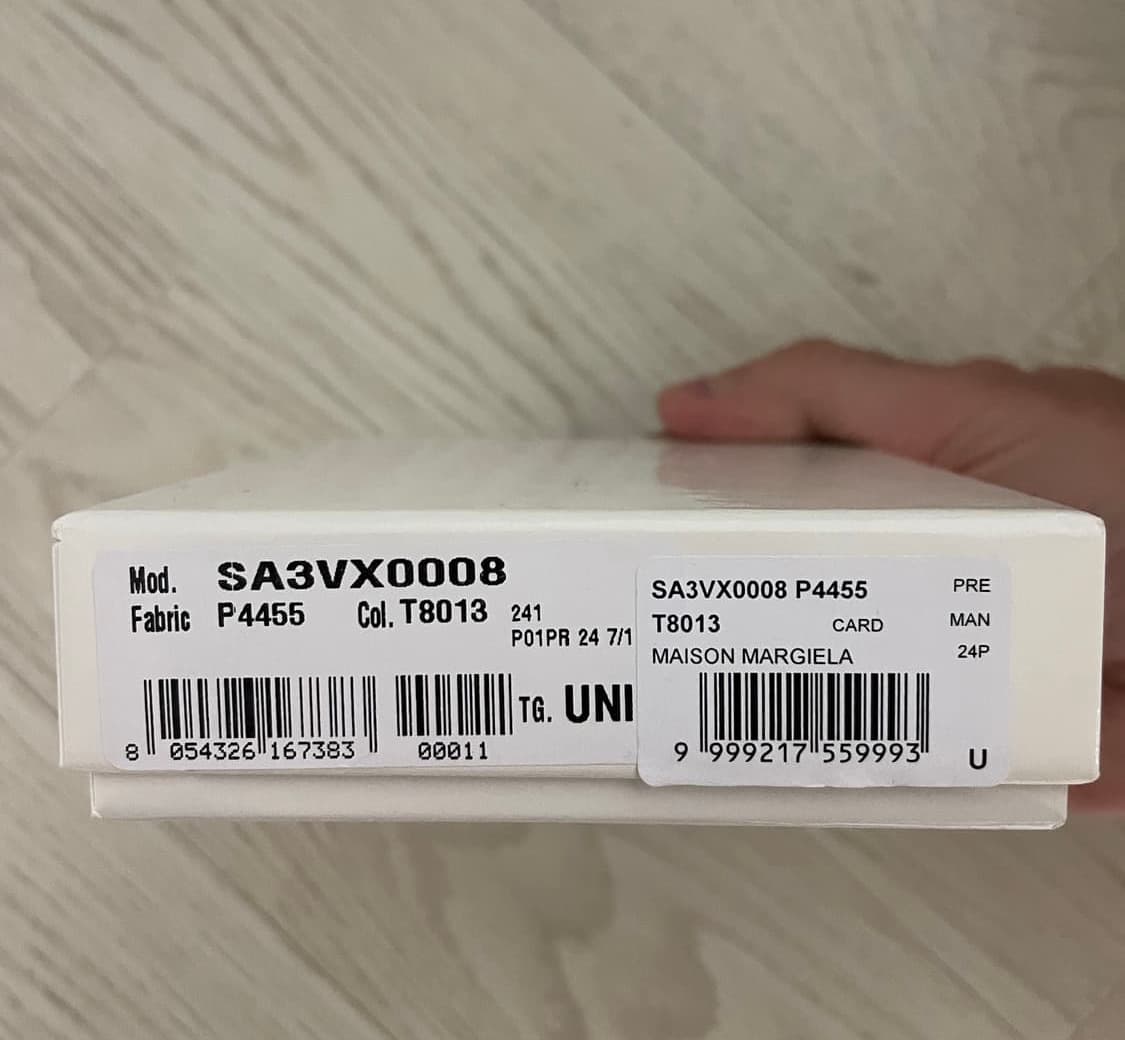 메종 마르지엘라 스티치 레더 플랩 카드 홀더 블랙 상품이미지5