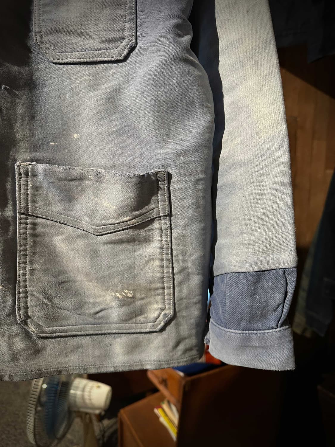 50s French Moleskin Work Jacket 상품이미지3