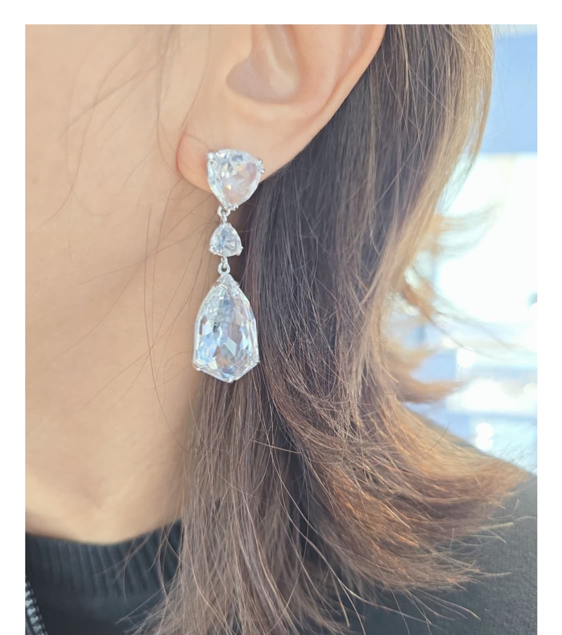 새제품)스와로브스키 메스메라 드롭 귀걸이 정품 상품이미지3