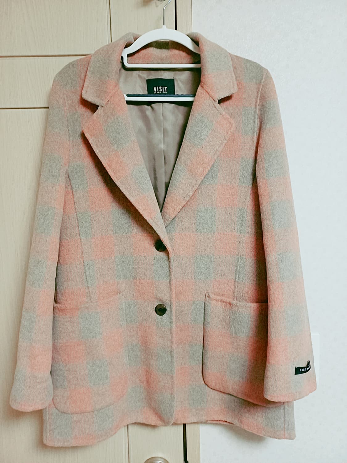 VISIT 체크 자켓 상품이미지1