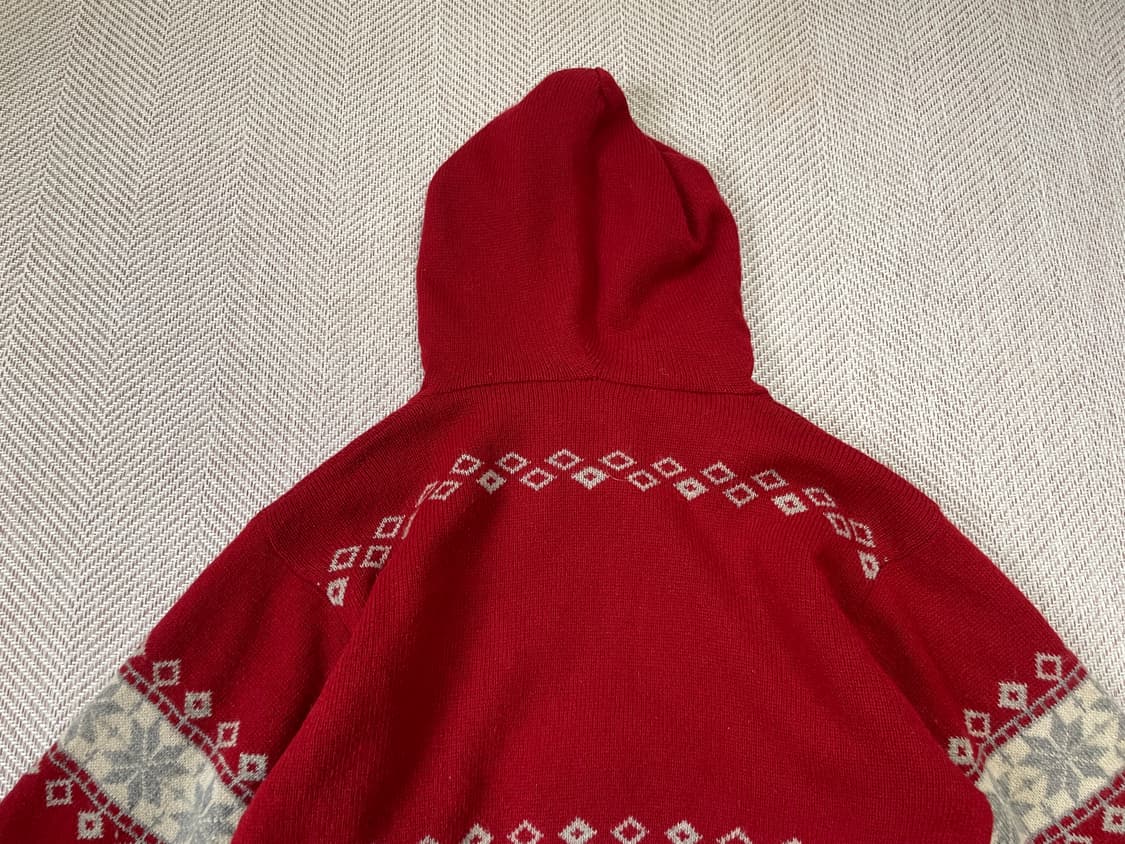 빈티지 노르딕 코위찬 울 니트 집업 J03501 상품이미지8