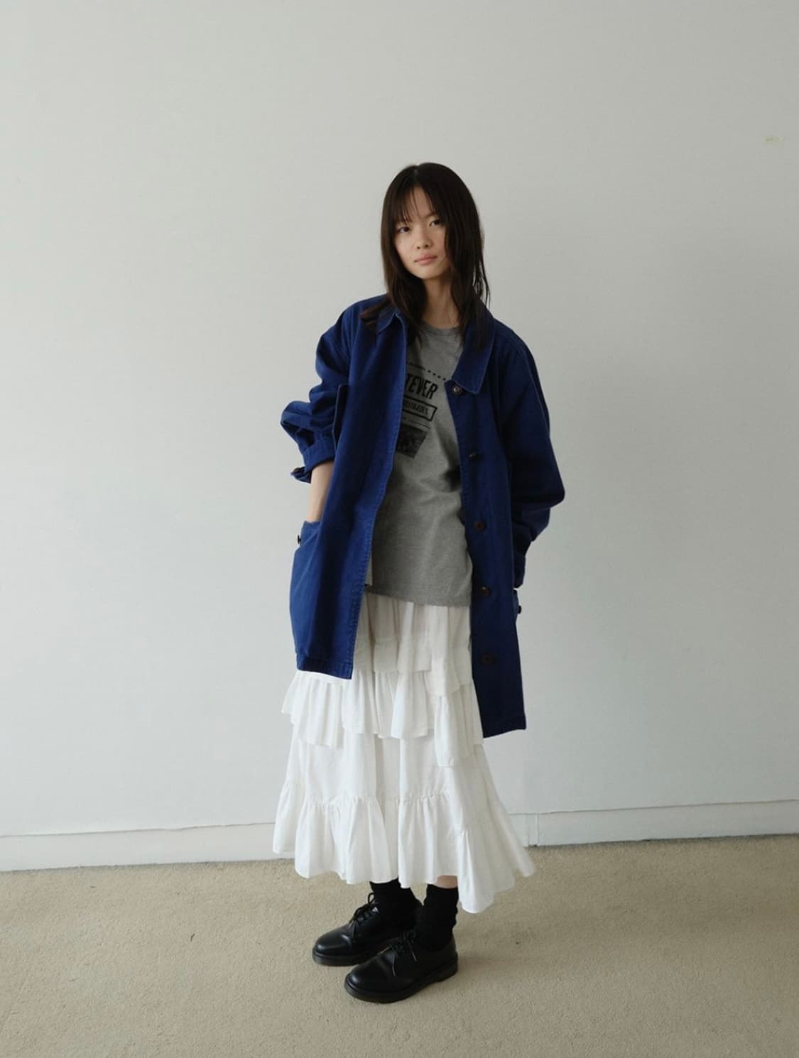 아유서울 러플미디스커트 Ruffled midi skirt 상품이미지1