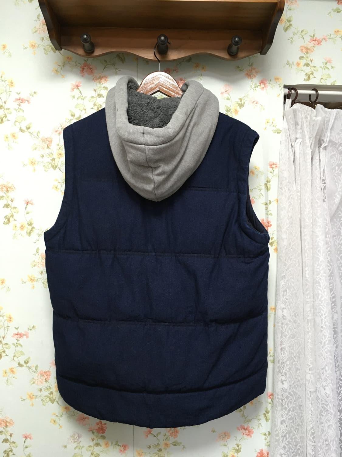 안감 퀄팅 후드 조끼 패딩 상품이미지2