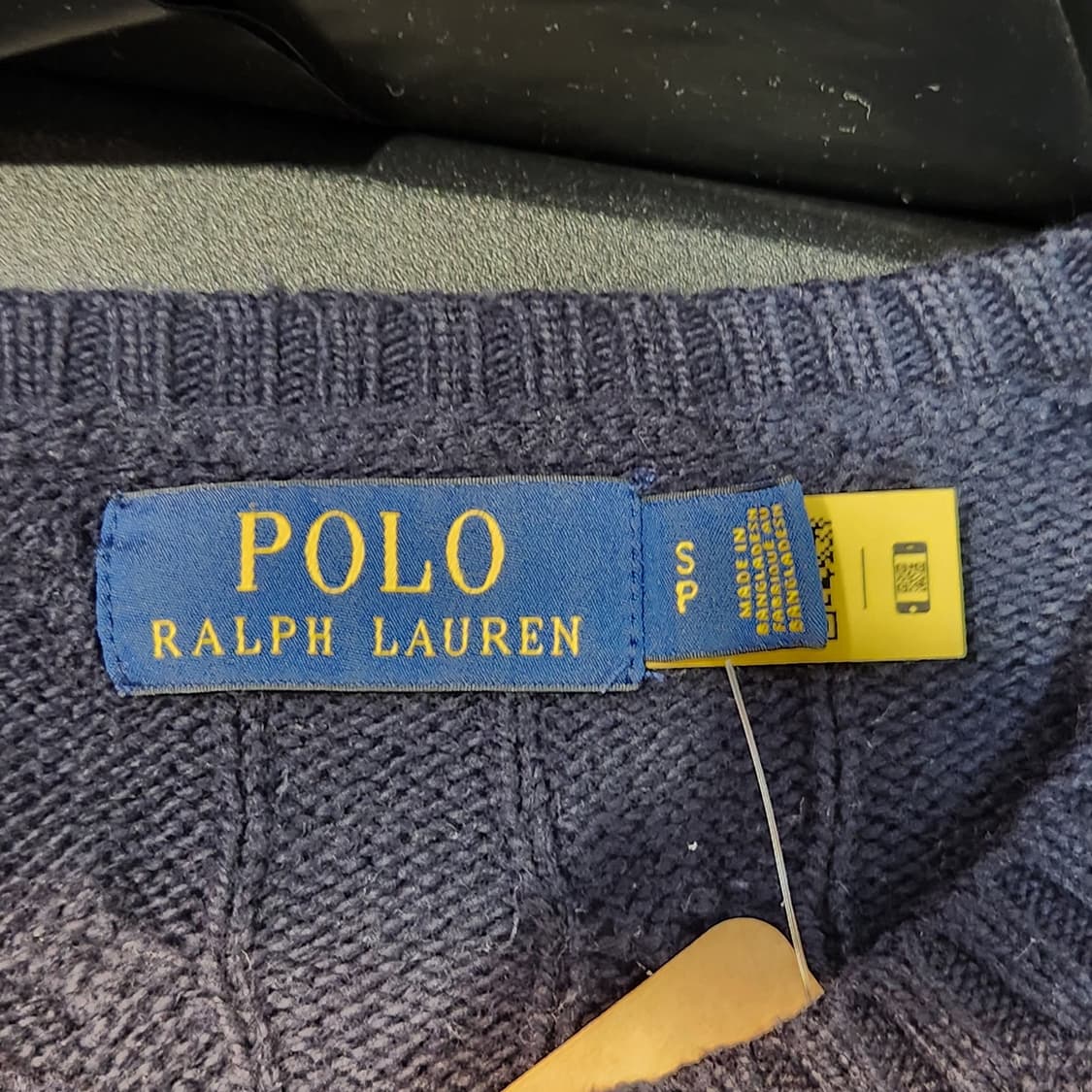 폴로 랄프로렌 케이블 니트 네이비 (S) 상품이미지2