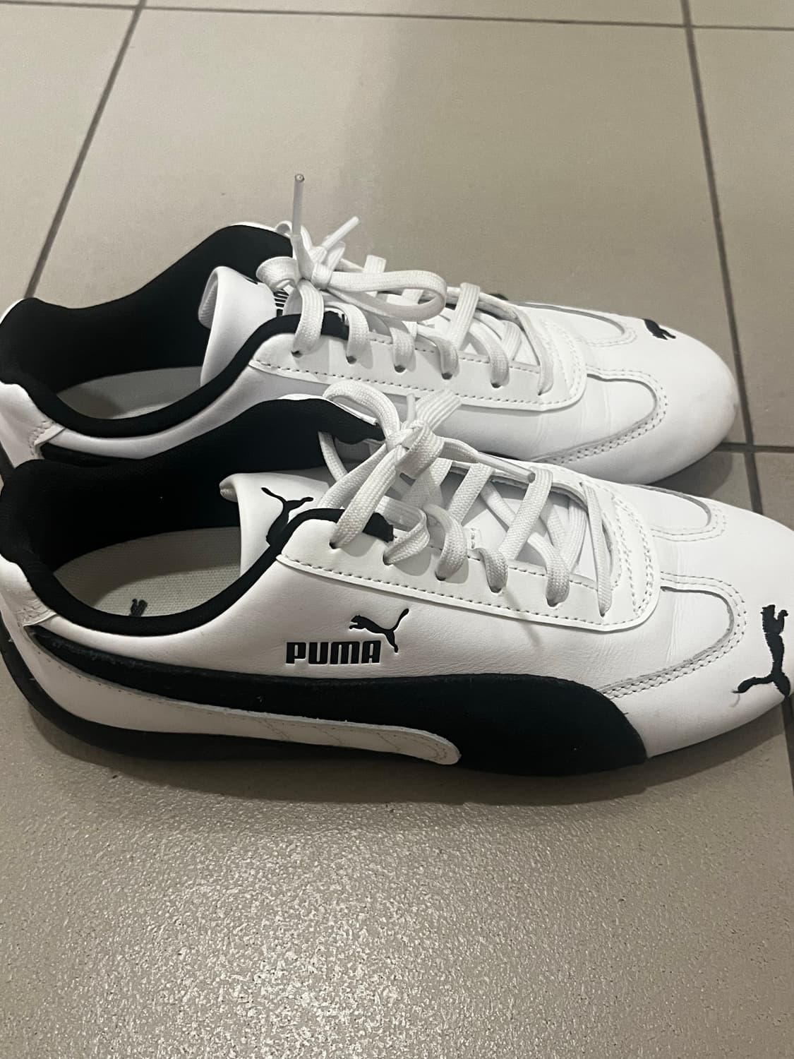 푸마 스피드캣 레더 화이트-블랙 245 상품이미지2