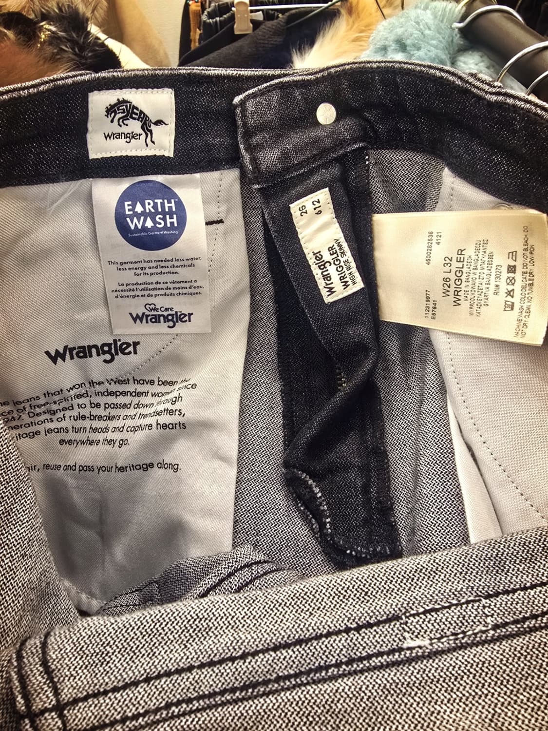 랭글러(Wrangler)블랙 데님팬츠 상품이미지6