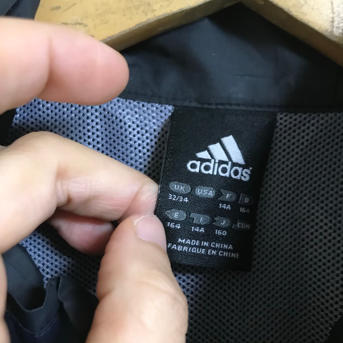 아디다스 네이비 일제 바람막이 상품이미지3