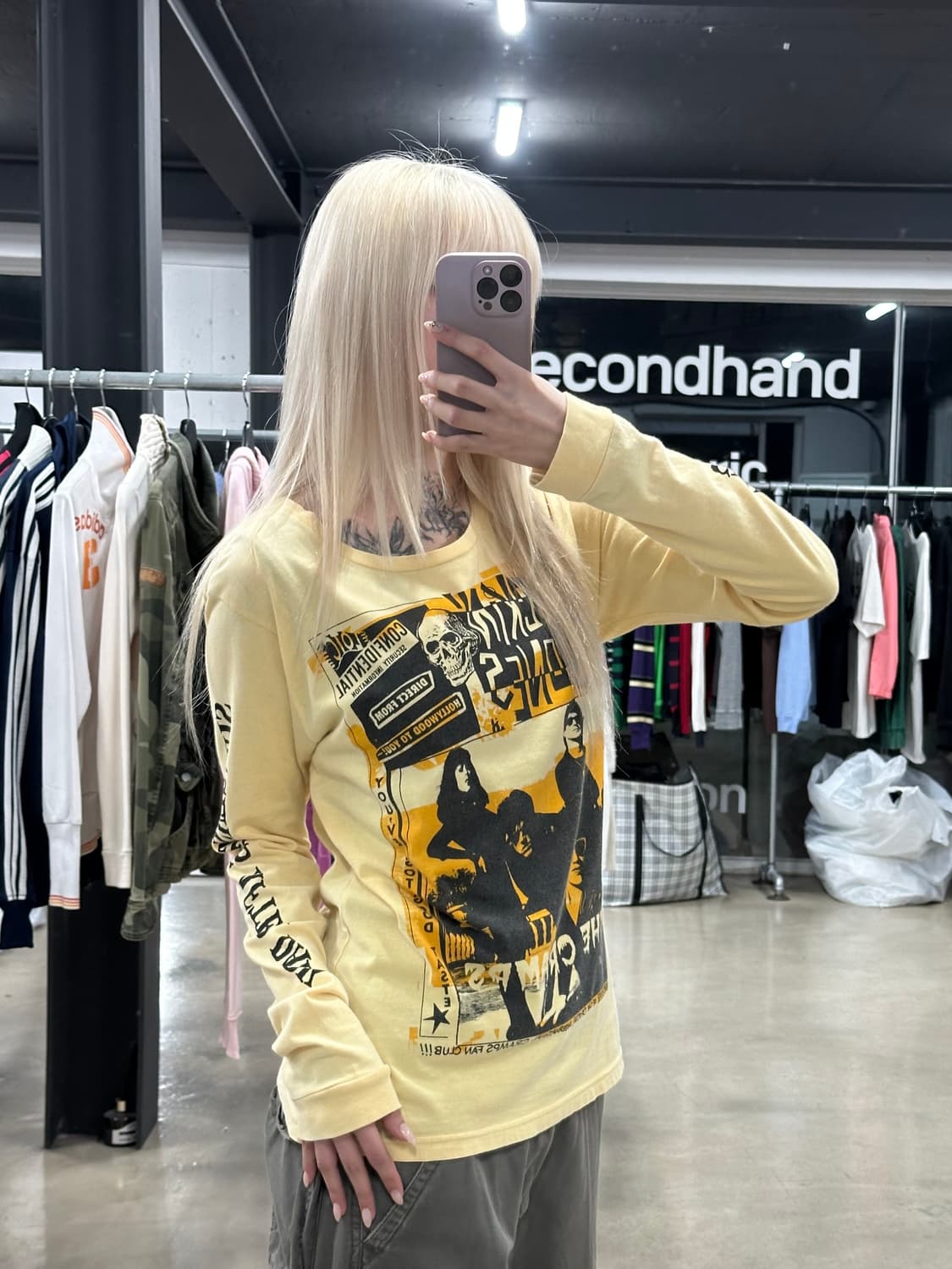 히스테릭 글래머 더 크램프스 콜라보 긴팔 슬리브 상품이미지3