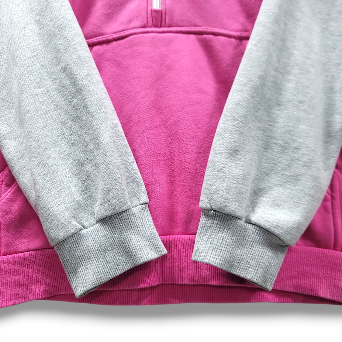 [2XL~3XL] 아디다스 트레포일 컬러 블록 하프 집업 후드 티셔츠 상품이미지7