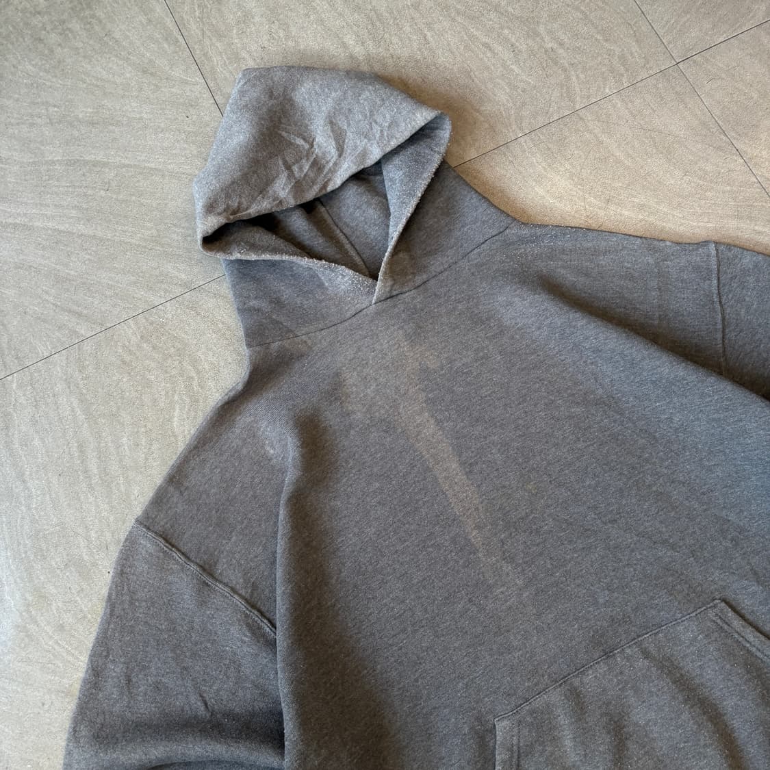 90년대 멕시코 생산 러셀 블랭크 그레이 페이딩 후드  상품이미지2