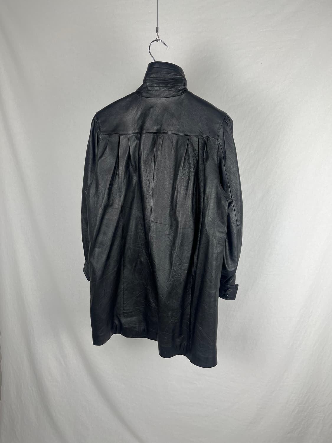 Vintage 리얼레더 하이넥 카코트  상품이미지4