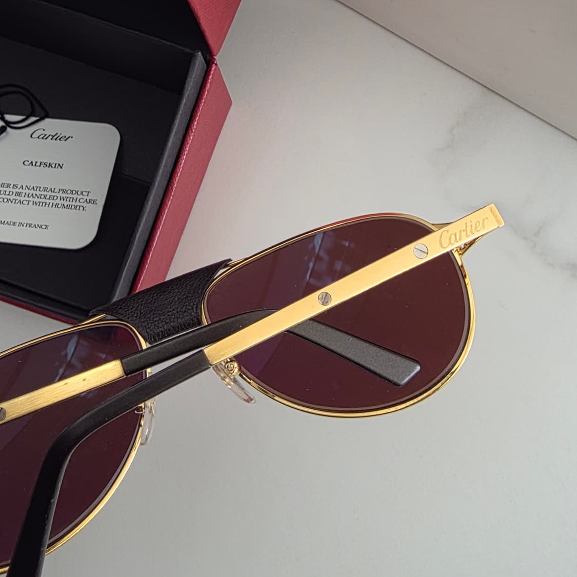 Cartier 까르띠에 산토스 클래식 투브릿지 보잉 선글라스 상품이미지2