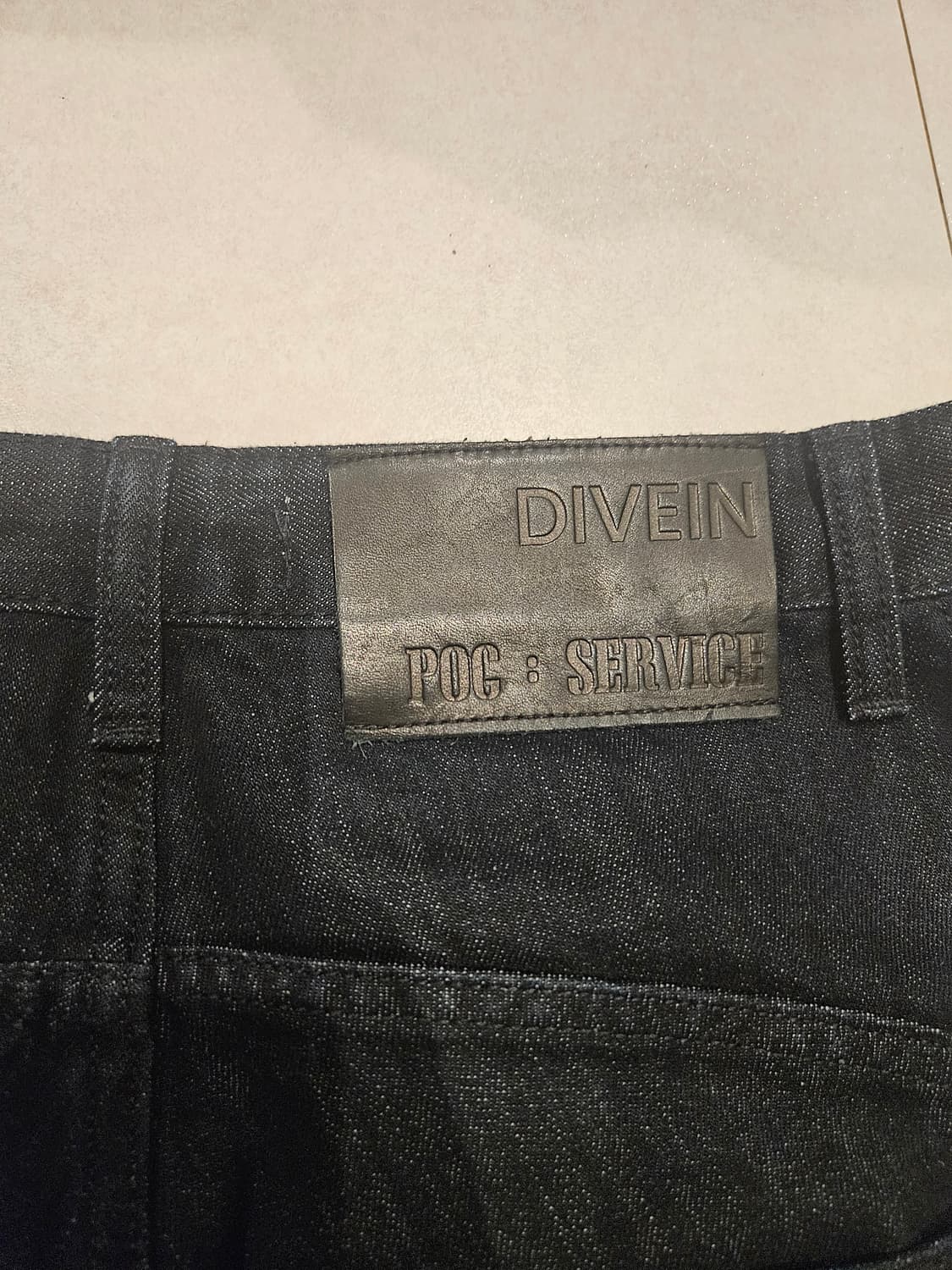 다이브인x포그서비스 인디고 데님 0사이즈 상품이미지2