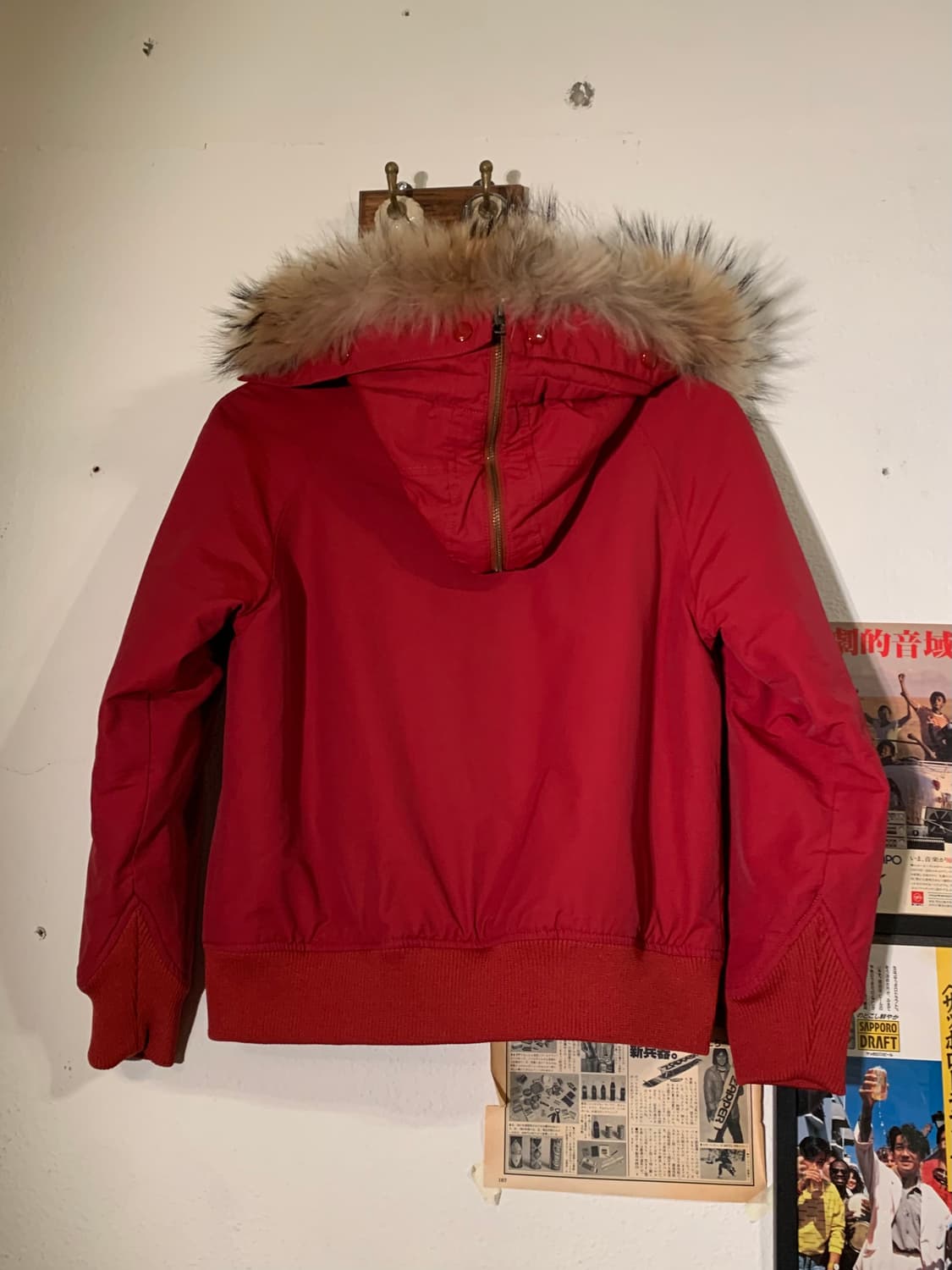 빔즈보이 N2b 레드 지퍼 퍼 후드 자켓 상품이미지10