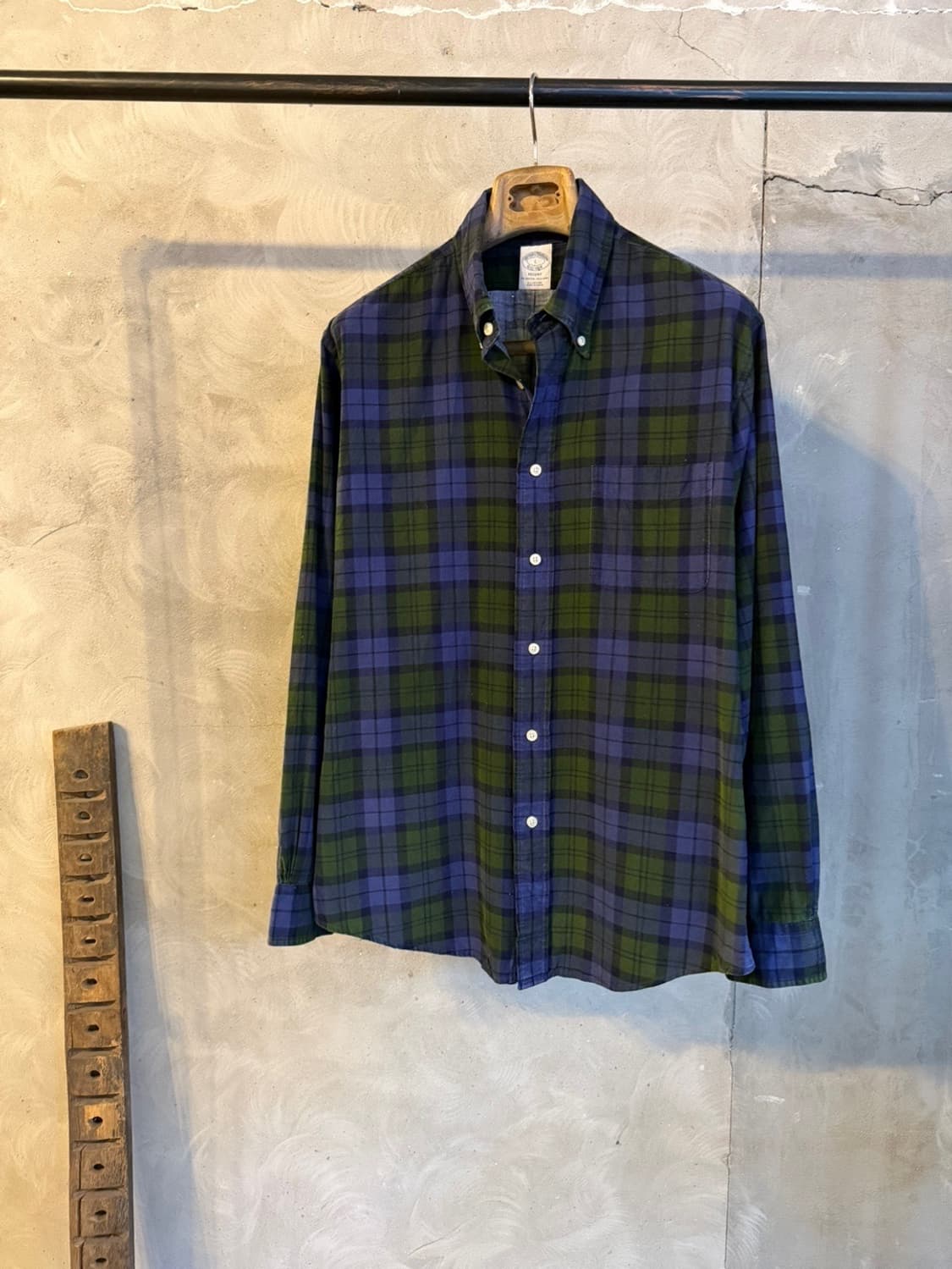 브룩스 브라더스 블랙와치 코듀로이 셔츠 100 상품이미지1