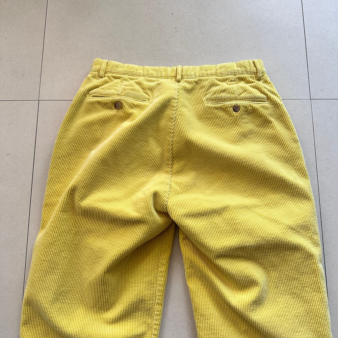 90s 폴로 헤비 코튼 코듀로이 옐로우 팬츠 32/34 상품이미지7