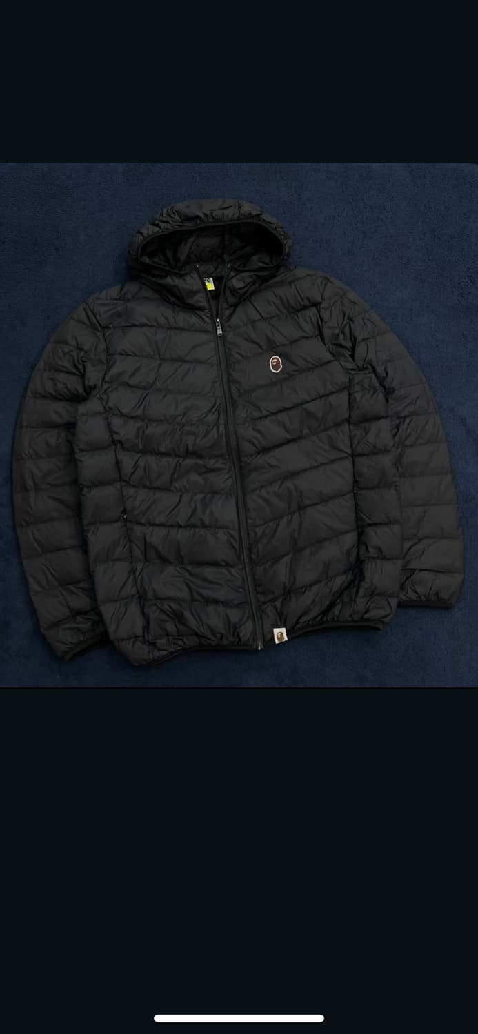 베이프 블랙 경량패딩 상품이미지2