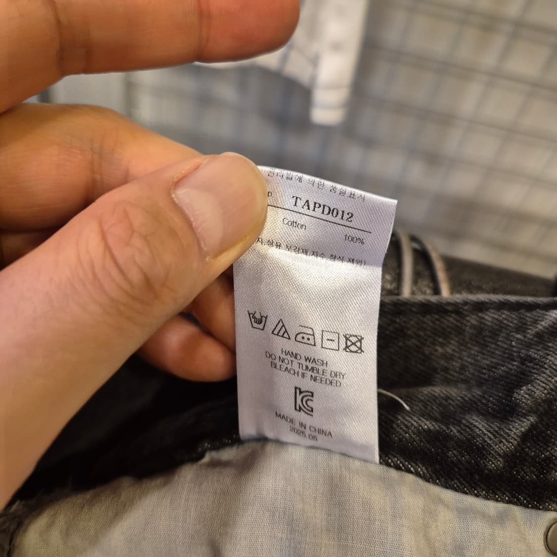 36인치 피그먼트워싱 와이드핏 데님반바지  상품이미지6