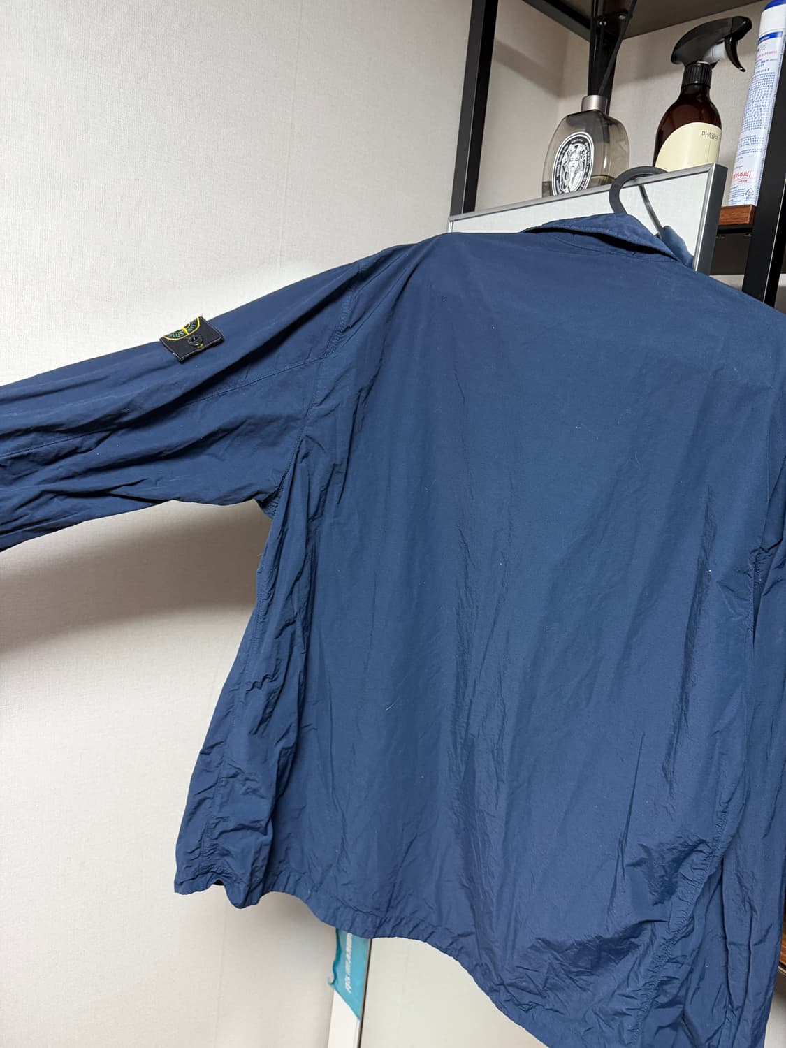 20ss 스톤아일랜드 네이비 나일론 오버셔츠 상품이미지6