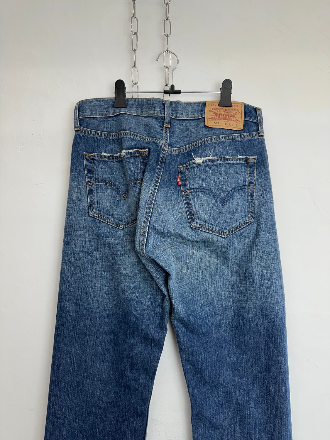 Levi’s 2000s 501 Irregular Denim Pants 상품이미지5