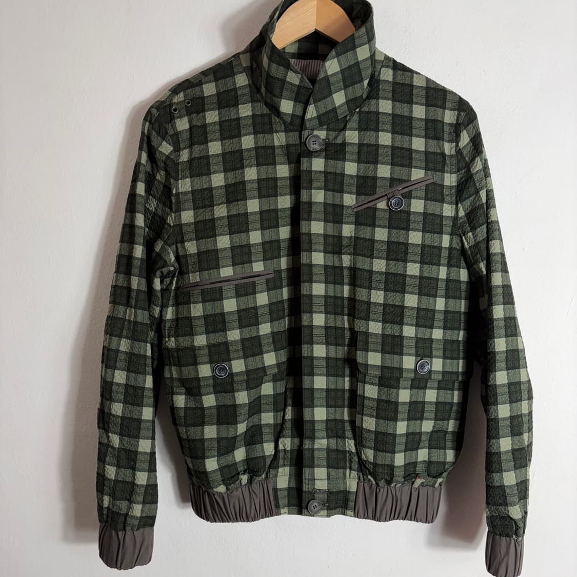 클래드뮤지엄 그린 체크 블루종(M) 상품이미지1