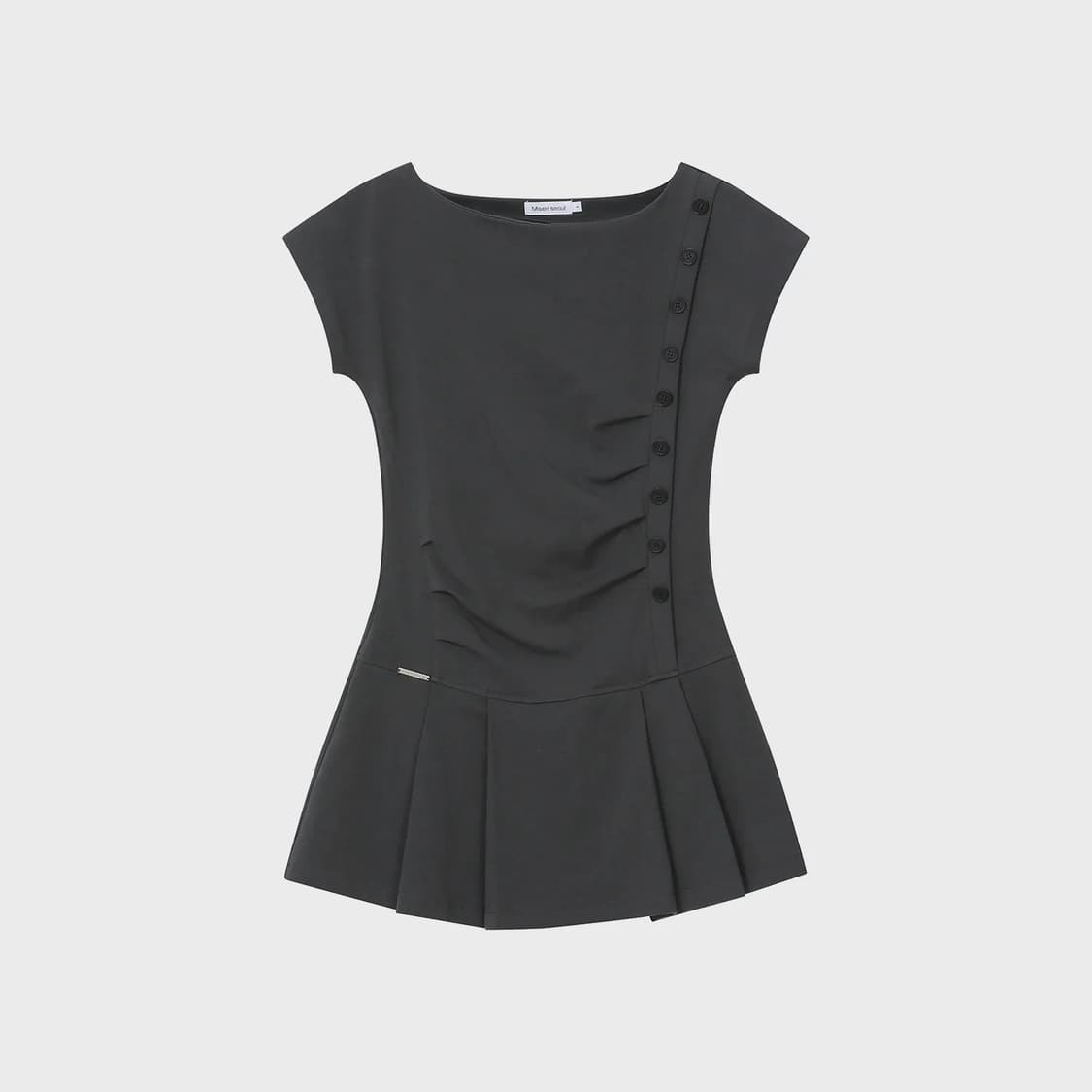 미세키서울 Pleats button mini onepiece 
챠콜 상품이미지3