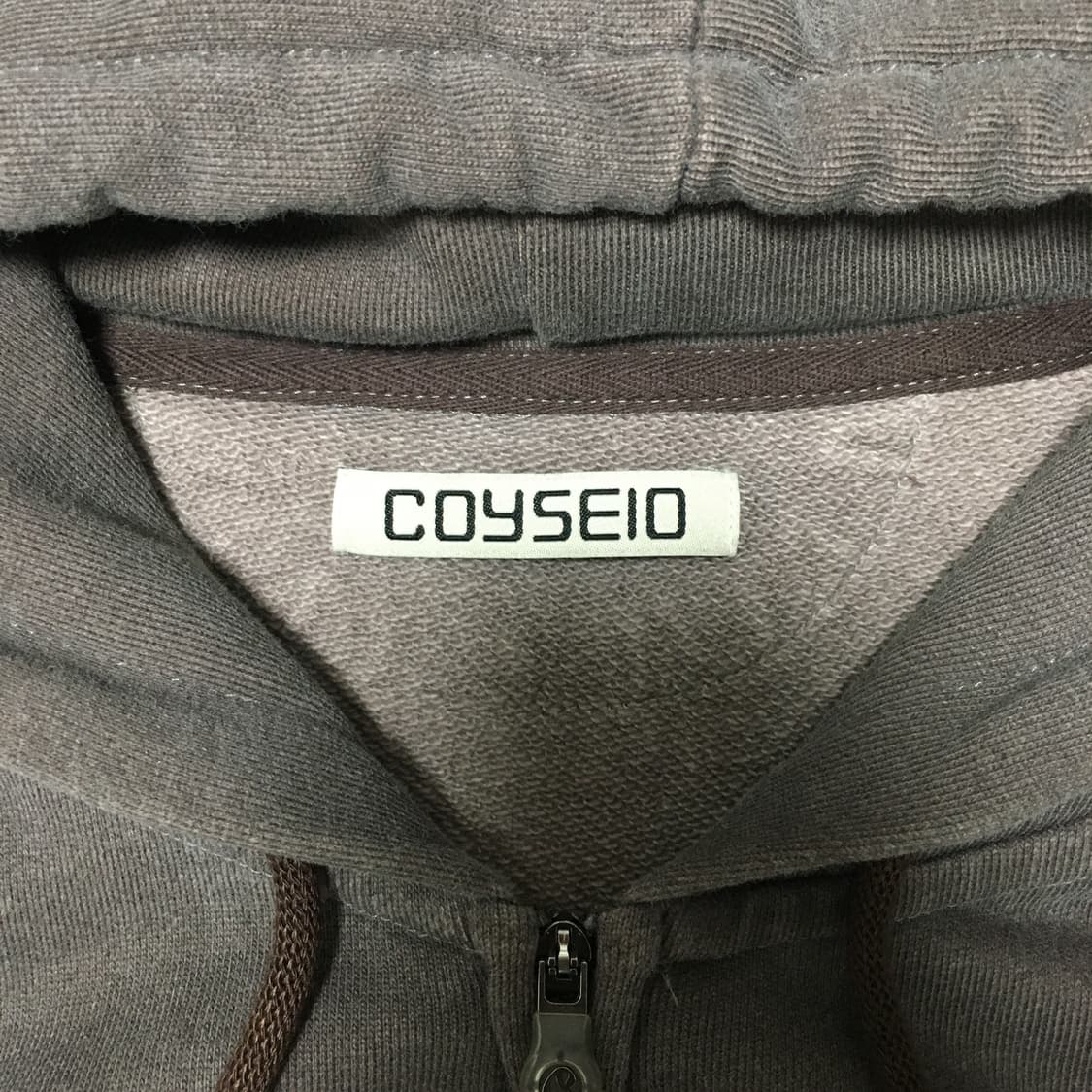 코이세이오 스트링 포켓 후드집업 와인 상품이미지2