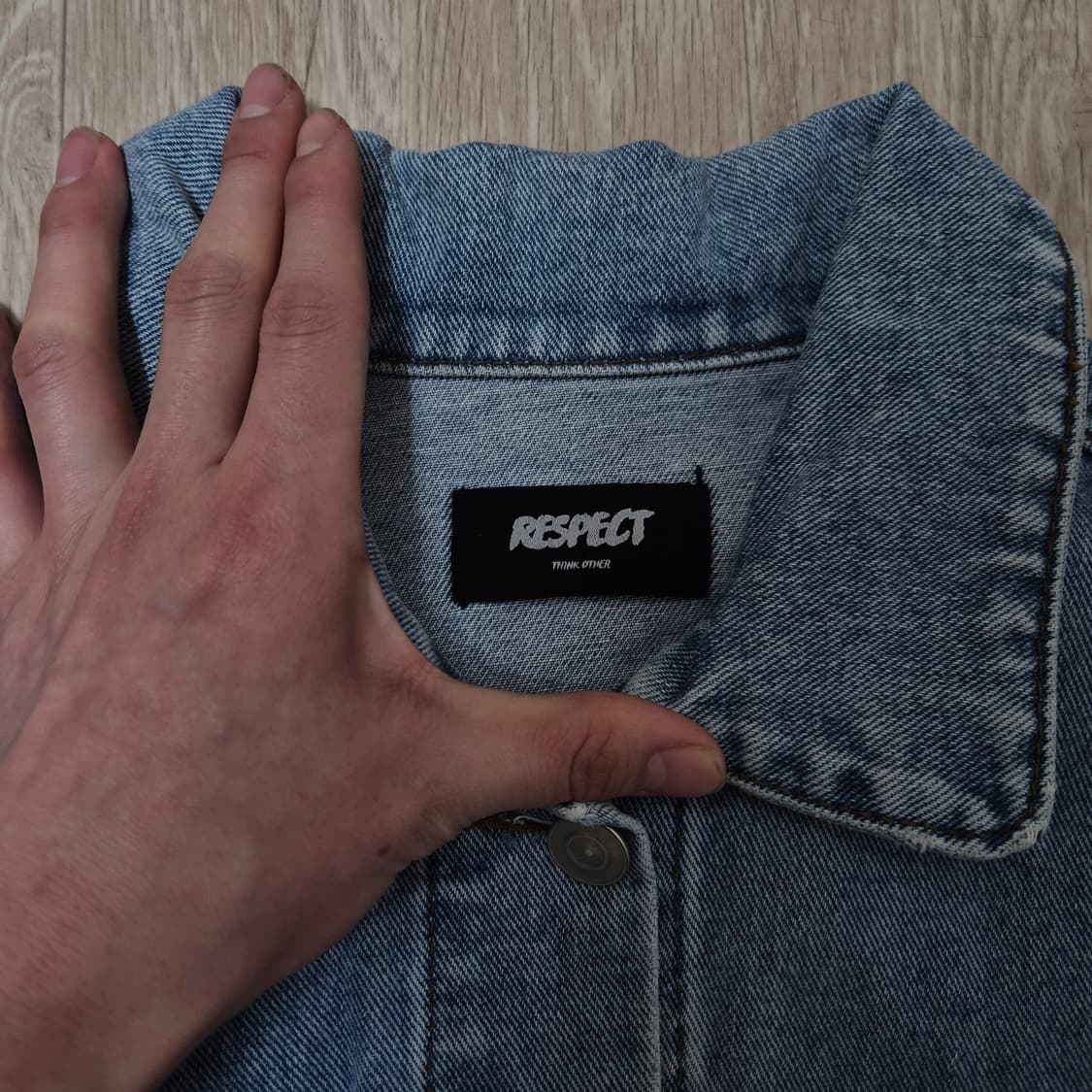 RESPECT 리스팩트 클래식 연청 데님 트러커 자켓 L(100) 상품이미지6