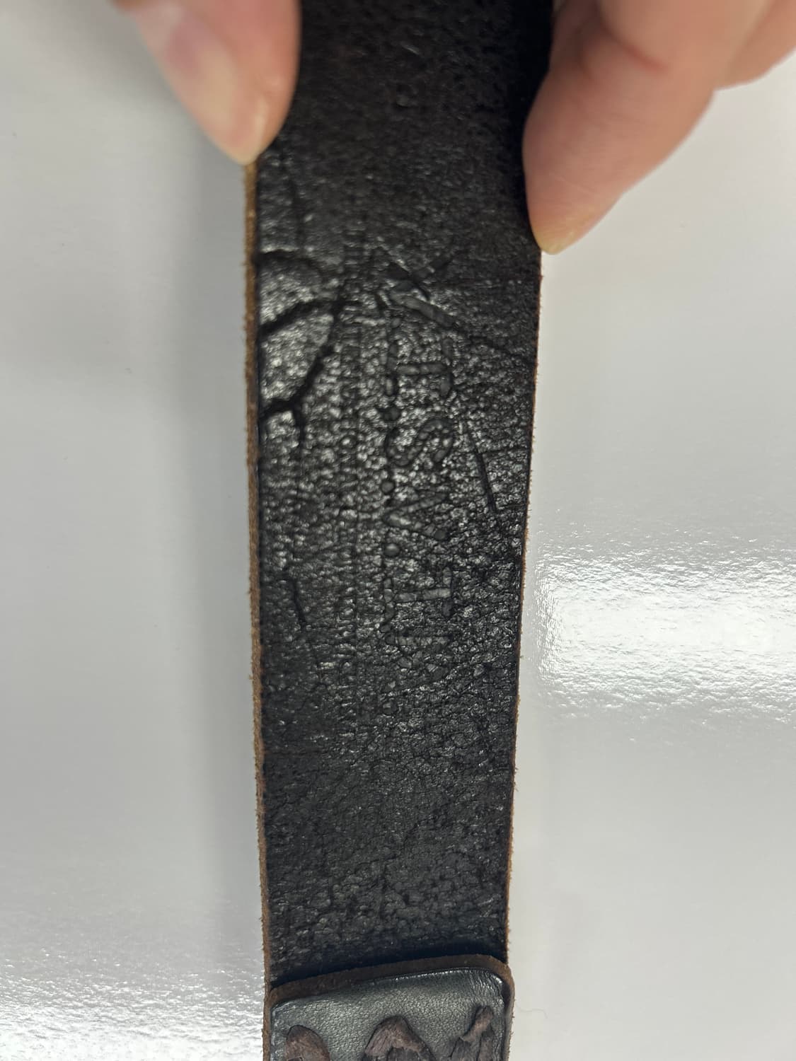 비즈빔 visvim 다크브라운 더블링 레더 벨트 34 상품이미지5