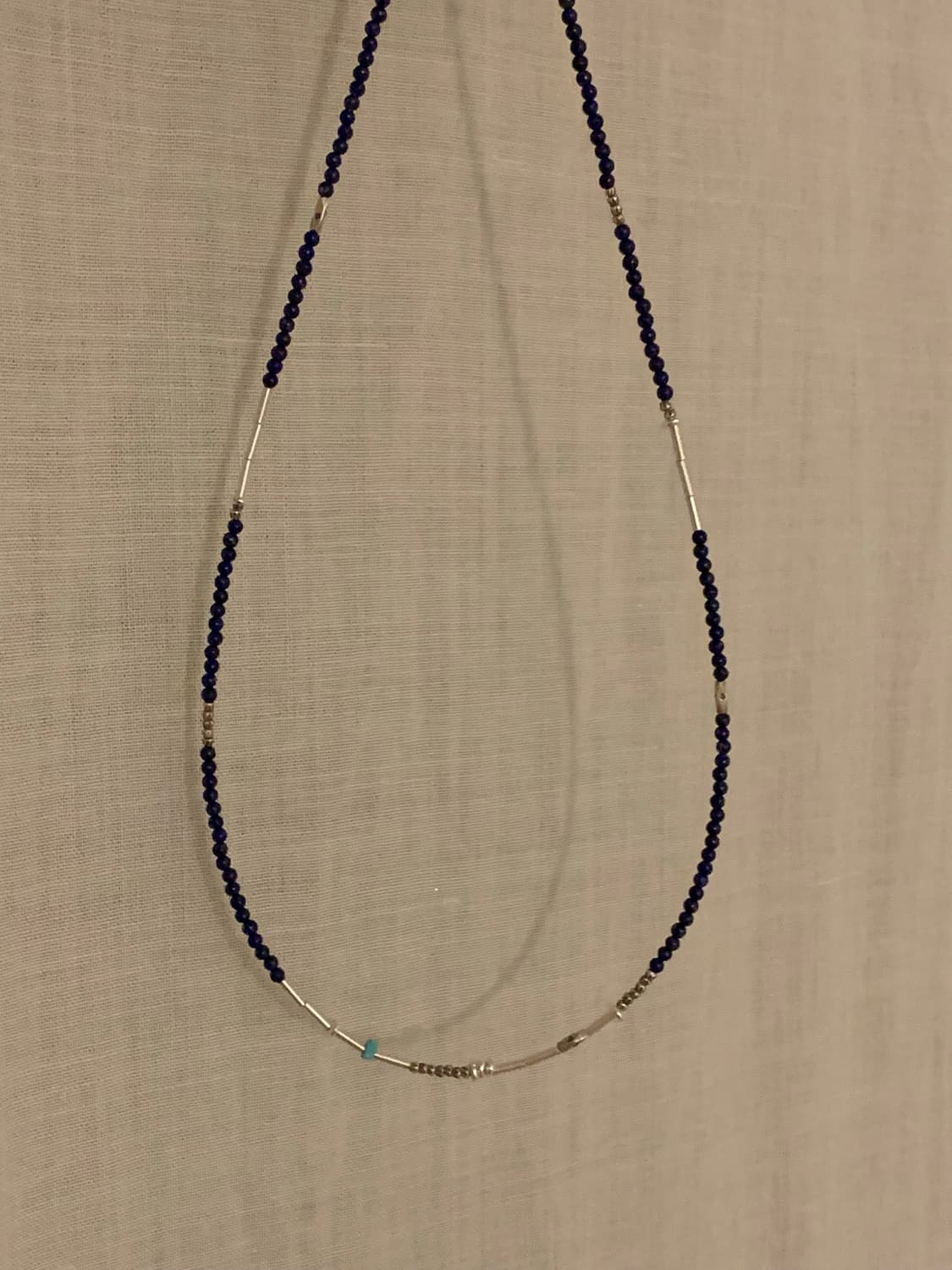 [GOH] Lapis Lazuli silver line necklace 상품이미지3