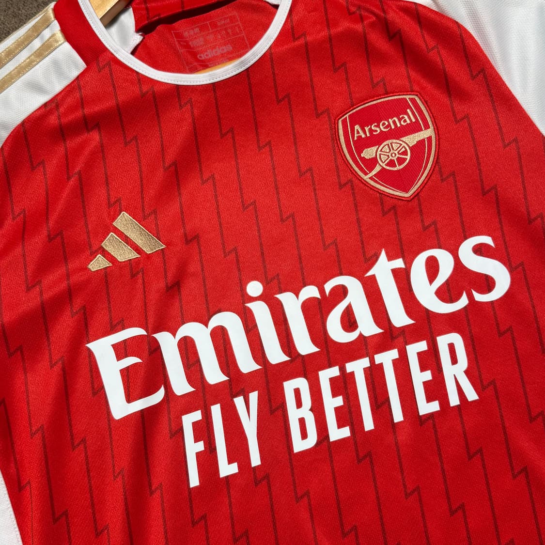 아스날 23/24 아디다스 유니폼 져지 배러 스칼렛 s 상품이미지2