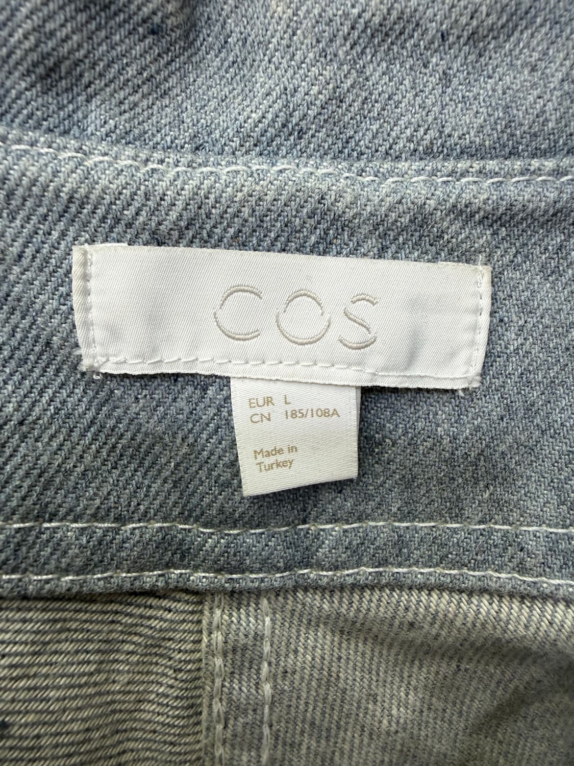 정품) COS 코스 남성 데님 자켓 L 상품이미지5