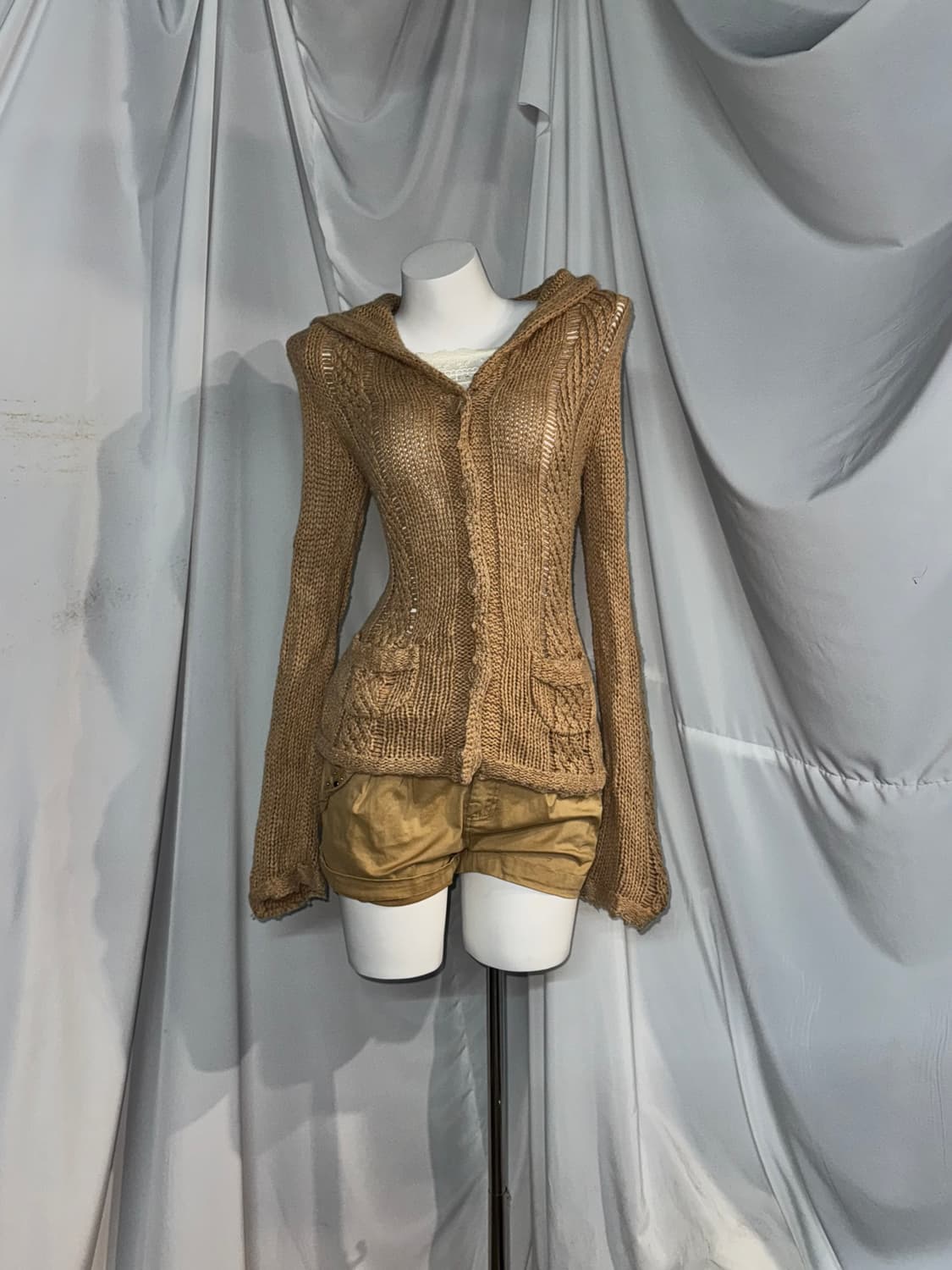 베이지브라운 오네갸루 라떼갸루 너에게닿기를 아야네깔 코디세트  상품이미지4