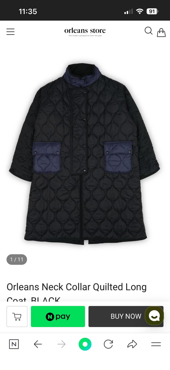 올리언스 스토어 블랙 코트 상품이미지1