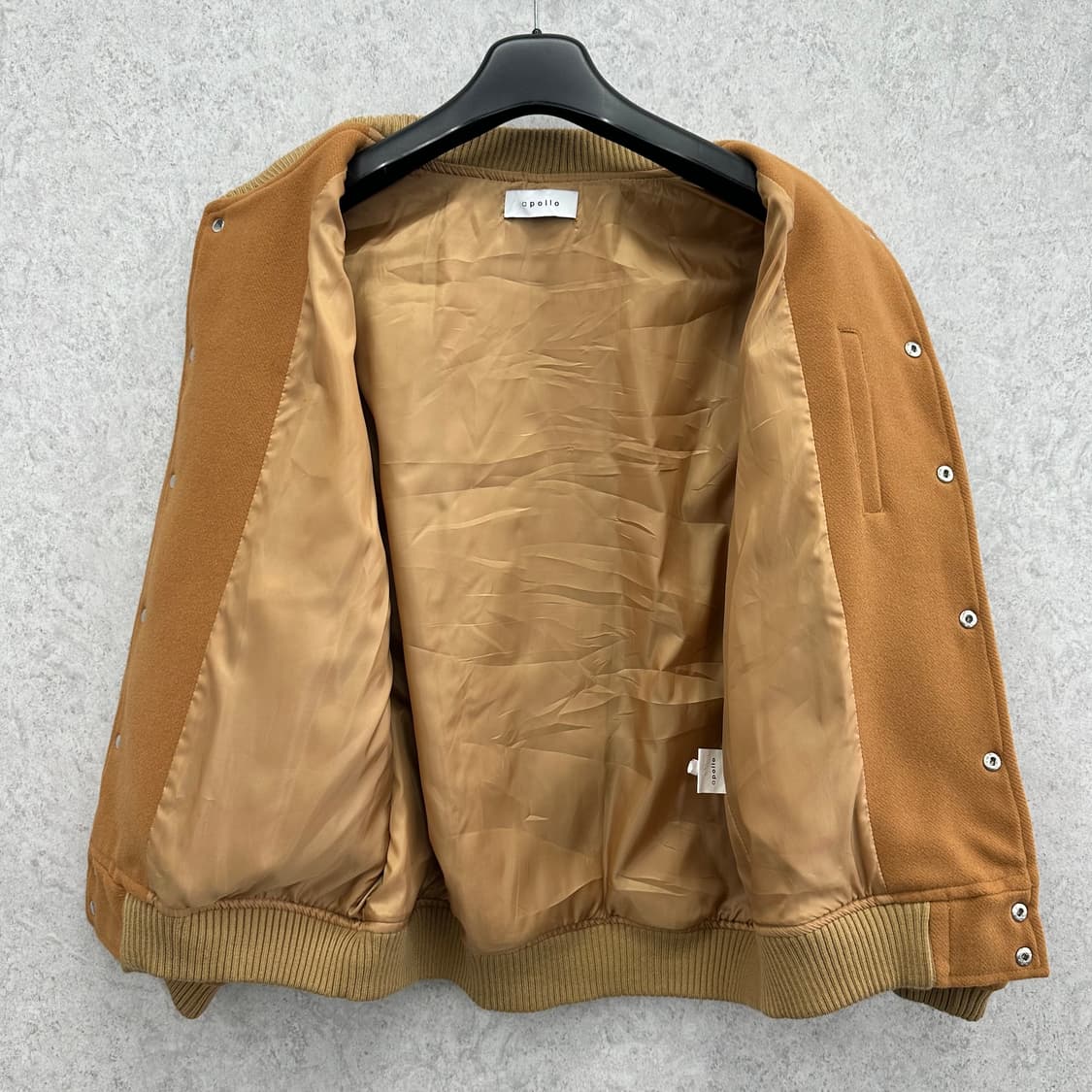 Free 오버핏 남자 모직 바시티 자켓 상품이미지3