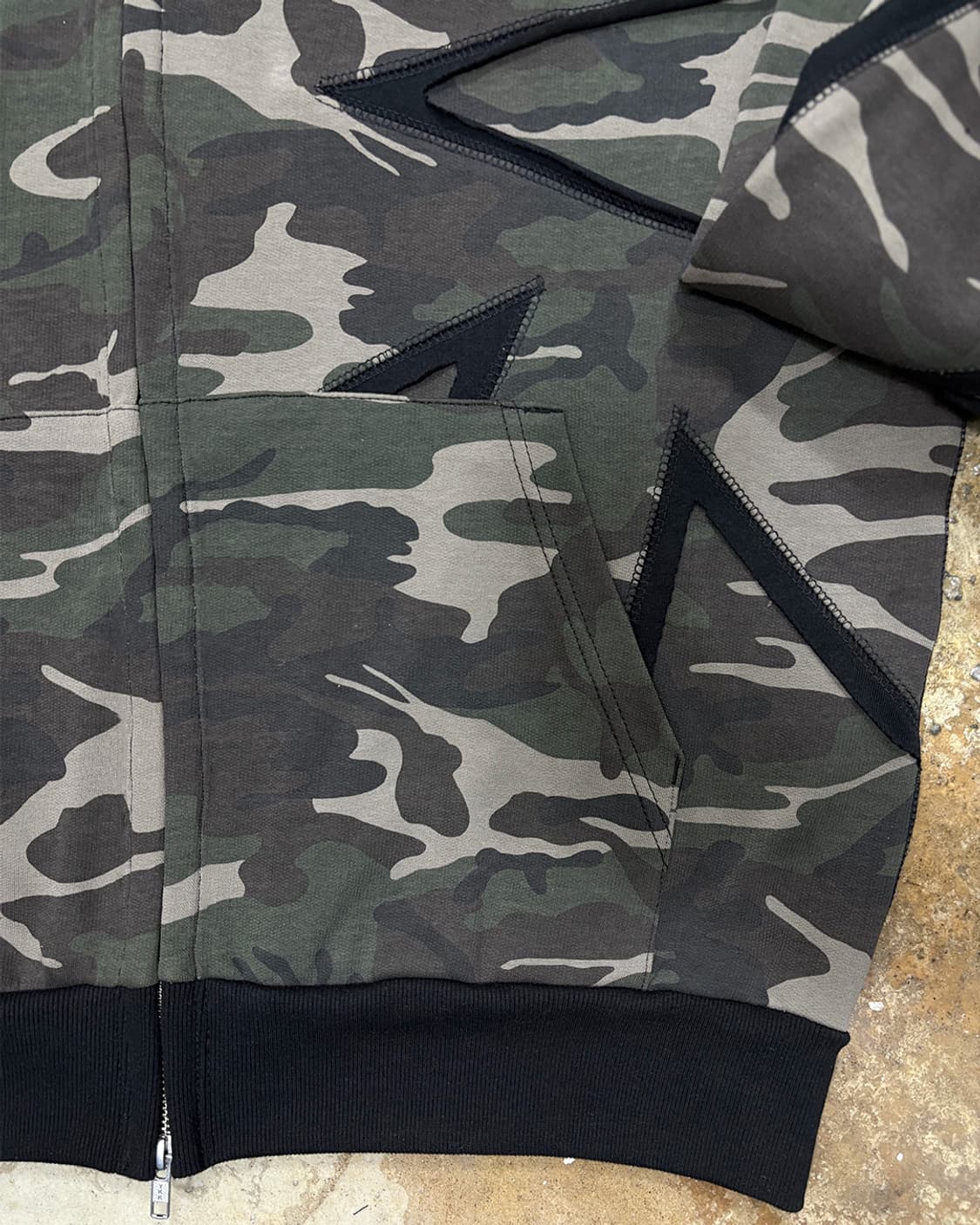 컷로우 밀리터리 패널후디 상품이미지4